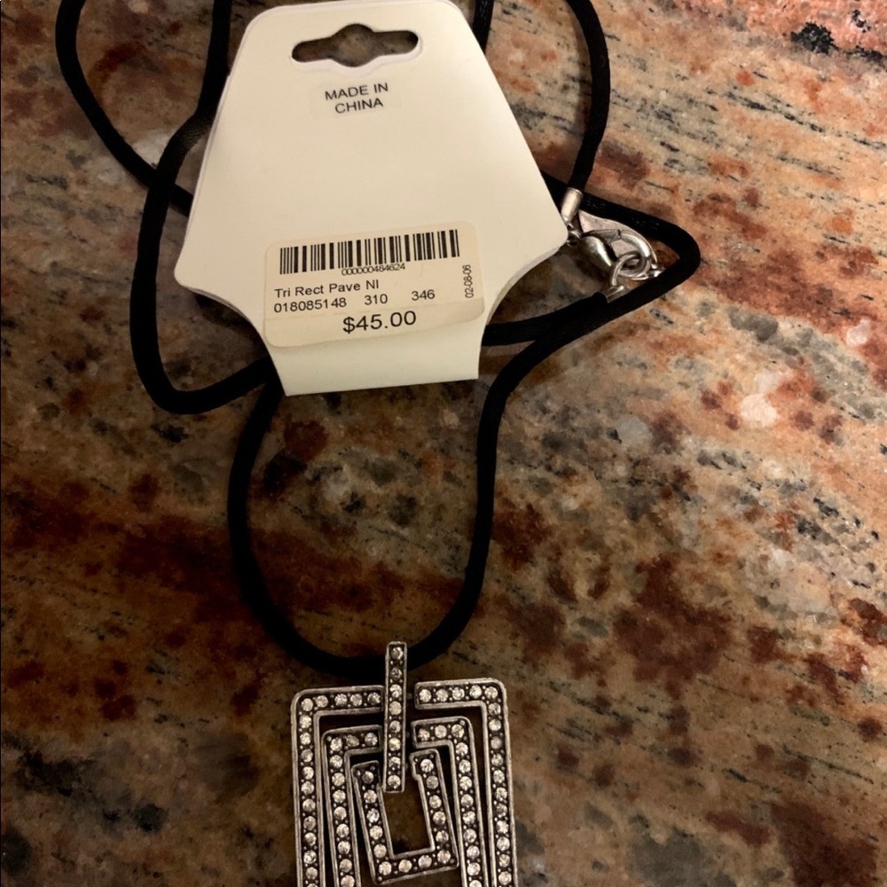 Coldwater creek clear crystal necklace